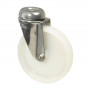 Roulette Inox Plastique Ø120mm 100kg - Pivotante