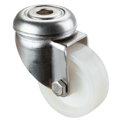 Roulette Inox Plastique Ø50mm 50kg - Pivotante