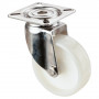 Roulette Inox Plastique Ø75mm 75kg - Pivotante