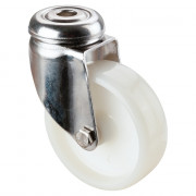Roulette Inox Plastique Ø75mm 75kg - Pivotante