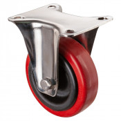 Roulette Inox Polyamide Ø100mm 100kg - Fixe