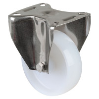Roulette Inox Polyamide Ø100mm 200kg - Fixe