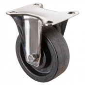 Roulette Inox Polyamide Ø100mm 200kg - Fixe