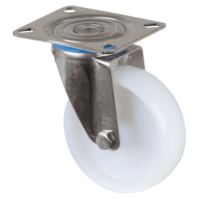 Roulette Inox Polyamide Ø100mm 200kg - Pivotante