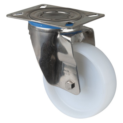 Roulette Inox Polyamide Ø125mm 250kg - Pivotante