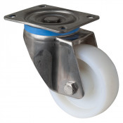 Roulette Inox Polyamide Ø125mm 750kg - Pivotante