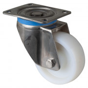 Roulette Inox Polyamide Ø125mm 750kg - Pivotante