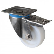 Roulette Inox Polyamide Ø125mm 750kg - Pivotante