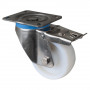 Roulette Inox Polyamide Ø125mm 750kg - Pivotante