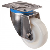 Roulette Inox Polyamide Ø125mm 750kg - Pivotante