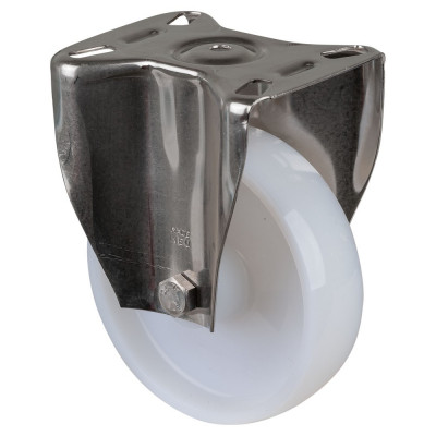 Roulette Inox Polyamide Ø150mm 300kg - Fixe
