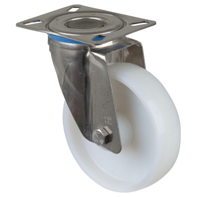 Roulette Inox Polyamide Ø150mm 300kg - Pivotante
