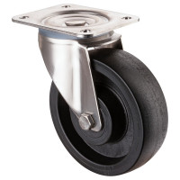 Roulette Inox Polyamide Ø160mm 300kg - Pivotante Roulette Inox Polyamide Ø160mm 300kg - Pivotante