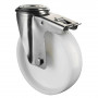 Roulette Inox Polyamide Ø200mm 400kg - Avec blocage directionnel