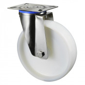 Roulette Inox Polyamide Ø200mm 400kg - Pivotante