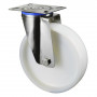 Roulette Inox Polyamide Ø200mm 400kg - Pivotante