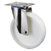 Roulette Inox Polyamide Ø200mm 400kg - Pivotante Roulette Inox Polyamide Ø200mm 400kg - Pivotante