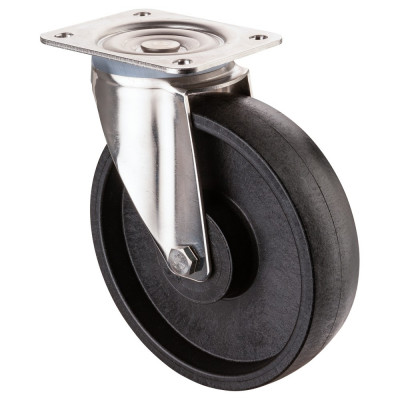 Roulette Inox Polyamide Ø200mm 400kg - Pivotante