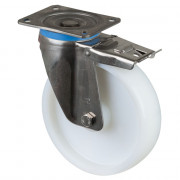 Roulette Inox Polyamide Ø200mm 700kg - Pivotante