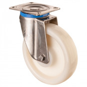 Roulette Inox Polyamide Ø200mm 700kg - Pivotante