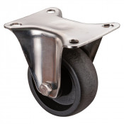 Roulette Inox Polyamide Ø80mm 100kg - Fixe