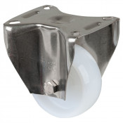 Roulette Inox Polyamide Ø80mm 150kg - Fixe