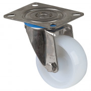 Roulette Inox Polyamide Ø80mm 150kg - Pivotante