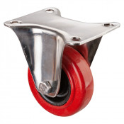 Roulette Inox Polyamide Ø80mm 80kg - Fixe