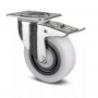 Roulette à Frein Caoutchouc Amortie – Diamètres 100 à 125 mm – Charge 160 à 200 kg