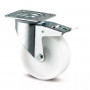 Roulette à Frein Polyamide Blanc – Diamètres 80 à 200 mm – Charge 200 à 350 kg