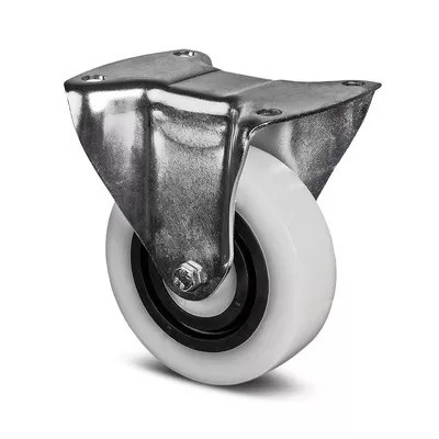 Roulette Fixe Caoutchouc Amortie – Diamètres 100 à 125 mm – Charge 160 à 200 kg