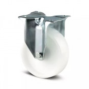 Roulette Fixe Polyamide Blanc – Diamètres 80 à 200 mm – Charge 200 à 350 kg