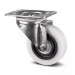 Roulette Pivotante Caoutchouc Amortie – Diamètres 100 à 125 mm – Charge 160–200 kg