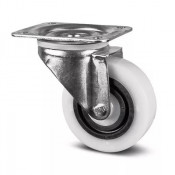 Roulette Pivotante Caoutchouc Amortie – Diamètres 100 à 125 mm – Charge 160–200 kg