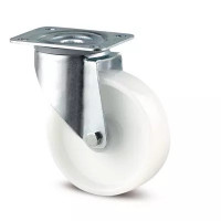 Roulette Pivotante Polyamide Blanc – Diamètres 80 à 200 mm – Charge 200 à 350 kg
