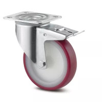 Roulettes à Frein Polyuréthane RGE – Diamètres 80 à 200 mm – Charge 100–350 kg
