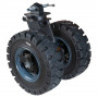 Roulette pour Conteneur Pivotante Caoutchouc plein - Ø541mm 3000kg - Fix. Twist Lock