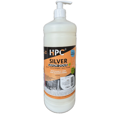 Savon Doux Mains et Corps Non Allergisant - Toilettes, Douches, Cuisines - Bidon 1L avec Pompe
