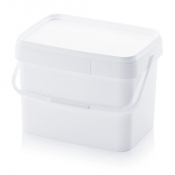 Seau rectangulaire avec anse 2,6 à 22 L