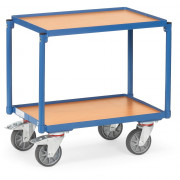 Rouleur pour Bacs Plastiques 2 Plateaux avec Bacs - 605x408mm - 250kg
