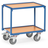 Rouleur pour Bacs Plastiques 2 Plateaux avec Bacs - 605x408mm - 250kg