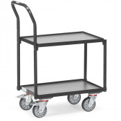 Rouleur pour Bacs Plastiques 2 Plateaux avec Bacs - 605x408mm - 250kg