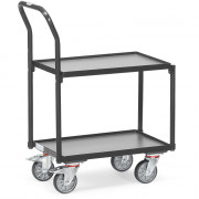 Rouleur pour Bacs Plastiques 2 Plateaux avec Bacs - 605x408mm - 250kg