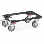 Rouleur pour Bacs Plastiques avec Bacs - 605x408mm - 250kg