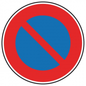  Panneau Interdit de Stationner - B5 650 - 3 Tailles  -  C1 ou C2 