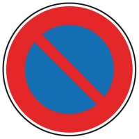  Panneau Interdit de Stationner - B5 650 - 3 Tailles  -  C1 ou C2 