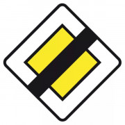 Panneau Fin de Route Prioritaire - 500x500x30mm - AB7 - TaliaPlast