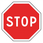 Panneau Stop - 400, 600, 800mm - Classe 1 ou Classe 2 - AB4 TaliaPlast