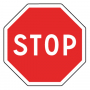 Panneau Stop - 400, 600, 800mm - Classe 1 ou Classe 2 - AB4 TaliaPlast