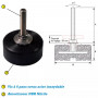 Pied industrie anti-vibratoire SUROSOL